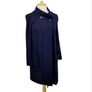 St John Caviar Women Button On Collar Sweater Sz 2